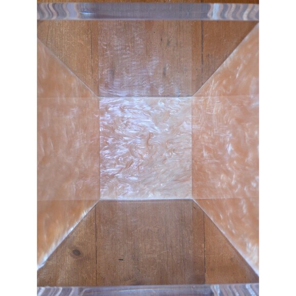 Vtg L & R Enterprises Lucite Light Trash Waste Container Made In CA USA - Picture 8 of 14